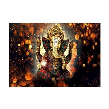 Cakapuzzle Lord Ganesha ve Işıklar Yapboz MDF Puzzle