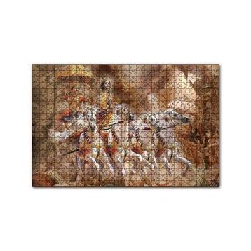 Cakapuzzle Lord Krishna Savaş Sahnesi 120 Parça Ahşap Puzzle