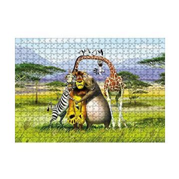 Cakapuzzle Madagascar Çizgi Film 120 Parça Ahşap Puzzle