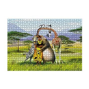 Cakapuzzle Madagascar Çizgi Film 120 Parça Ahşap Puzzle