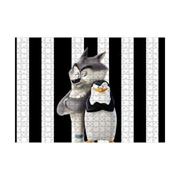 Cakapuzzle Madagaskar Penguenleri Kaptan Görseli 120 Parça Ahşap Puzzle
