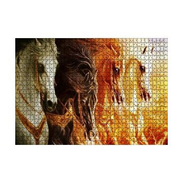 Cakapuzzle Mahşerin Dört Atlısı 120 Parça Ahşap Puzzle