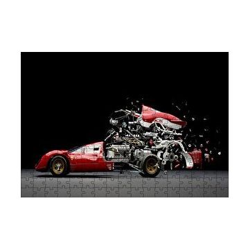 Cakapuzzle Makine Mühendisliği Tasarımı Görseli 120 Parça Ahşap Puzzle