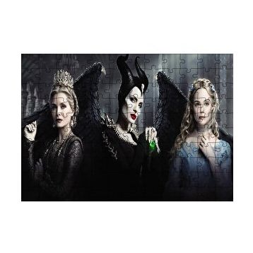 Cakapuzzle Maleficent Kadınları Görseli 120 Parça Ahşap Puzzle