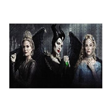 Cakapuzzle Maleficent Kadınları Görseli 120 Parça Ahşap Puzzle