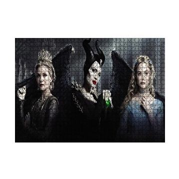 Cakapuzzle Maleficent Kadınları Görseli 120 Parça Ahşap Puzzle