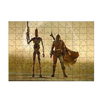 Cakapuzzle Mandalorian IG-11 Star Wars Karakterleri Yapboz MDF Puzzle