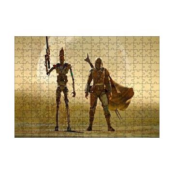 Cakapuzzle Mandalorian IG-11 Star Wars Karakterleri Yapboz MDF Puzzle