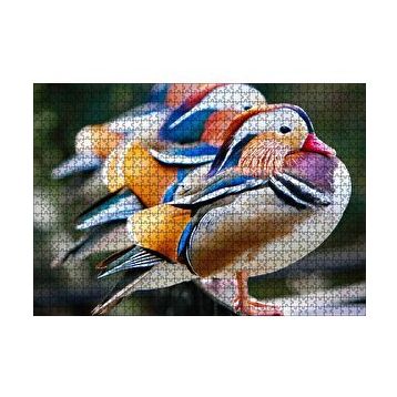 Cakapuzzle Mandarin Ördekleri 120 Parça Ahşap Puzzle
