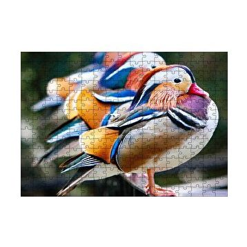 Cakapuzzle Mandarin Ördekleri 120 Parça Ahşap Puzzle