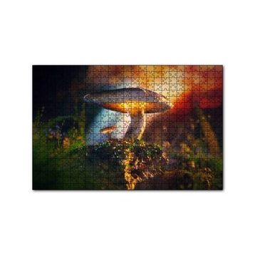Cakapuzzle Mantar ve Örümcek Makro 120 Parça Ahşap Puzzle