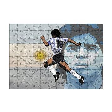 Cakapuzzle Maradona Arjantin Milli Takımı 120 Parça Ahşap Puzzle