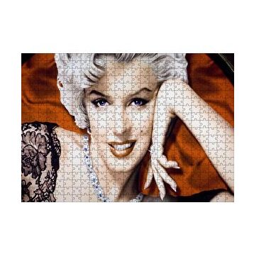 Cakapuzzle Marilyn Monreo Beyaz Saç Gülümseme Görseli 120 Parça Ahşap Puzzle