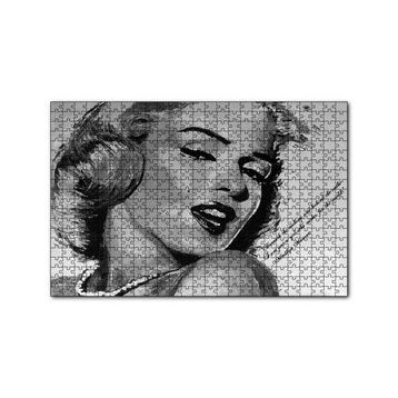 Cakapuzzle Marilyn Monroe Çizim 120 Parça Ahşap Puzzle
