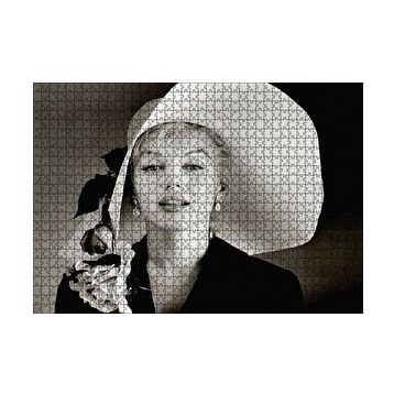 Cakapuzzle Marilyn Monroe Güllü Beyaz Şapkası Gülümsemesi 120 Parça Ahşap Puzzle
