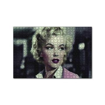Cakapuzzle Marilyn Monroe Pembe Elbiseli Portre 120 Parça Ahşap Puzzle