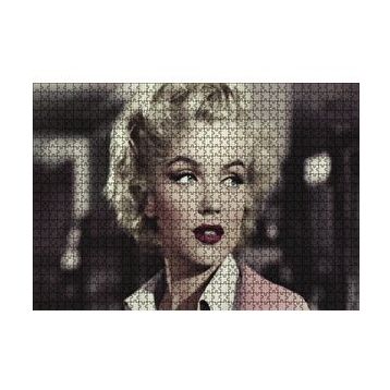 Cakapuzzle Marilyn Monroe Pembe Elbiseli Portre 120 Parça Ahşap Puzzle
