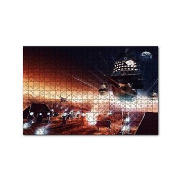 Cakapuzzle Marsta İnsan Yaşamı ve Gemiler 120 Parça Ahşap Puzzle