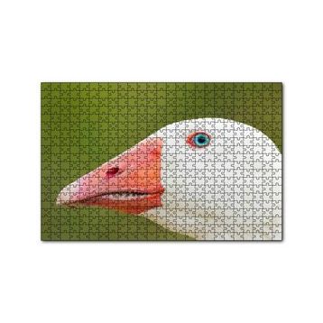 Cakapuzzle Mavi Gözlü Kaz Yakın Plan 120 Parça Ahşap Puzzle