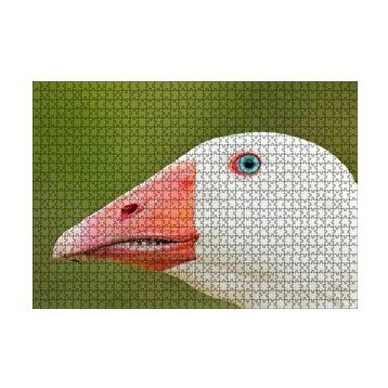 Cakapuzzle Mavi Gözlü Kaz Yakın Plan 120 Parça Ahşap Puzzle