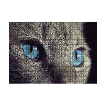 Cakapuzzle Mavi Gözlü Kedi 120 Parça Ahşap Puzzle