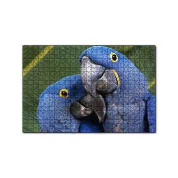 Cakapuzzle Mavi Macaw Papağanları Çift 120 Parça Ahşap Puzzle