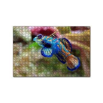 Cakapuzzle Mavi Mandarin Balığı 120 Parça Ahşap Puzzle