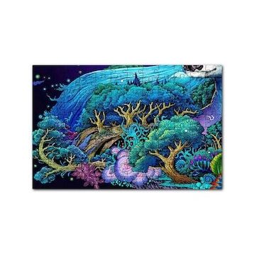 Cakapuzzle Mavi Mor Temalı Tabiat 120 Parça Ahşap Puzzle