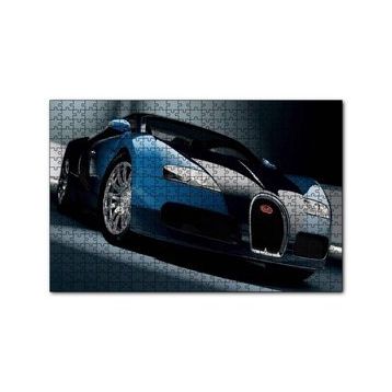 Cakapuzzle Mavi Siyah Bugatti 120 Parça Ahşap Puzzle