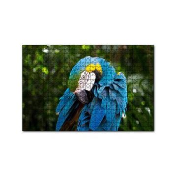 Cakapuzzle Mavi Tüylü Papağan 120 Parça Ahşap Puzzle