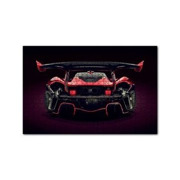 Cakapuzzle McLaren P1 GTR Arka Görünüş 120 Parça Ahşap Puzzle