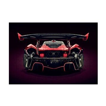 Cakapuzzle McLaren P1 GTR Arka Görünüş 120 Parça Ahşap Puzzle