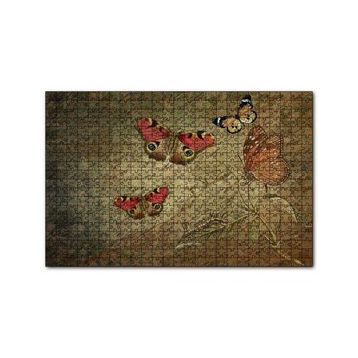 Cakapuzzle Mektup Satırları ve Kelebekler 120 Parça Ahşap Puzzle