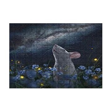 Cakapuzzle Menekşeler Fare ve Samanyolu 120 Parça Ahşap Puzzle