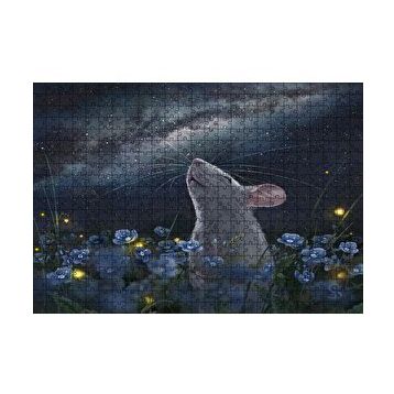 Cakapuzzle Menekşeler Fare ve Samanyolu 120 Parça Ahşap Puzzle