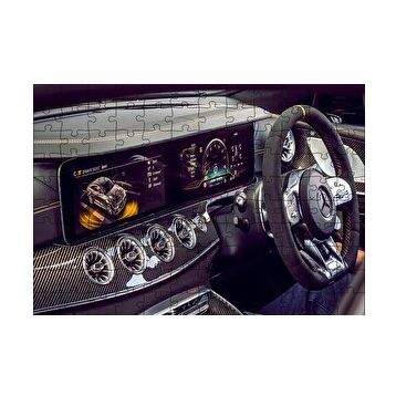 Cakapuzzle Mercedes AMG GT 63 S 4 Matic Kokpit 120 Parça Ahşap Puzzle