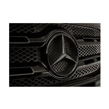 Cakapuzzle Mercedes Benz Logo Karanlık Mod 120 Parça Ahşap Puzzle