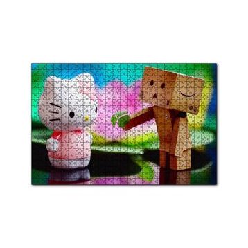 Cakapuzzle Merhaba Kedicik Yonca Görseli 120 Parça Ahşap Puzzle