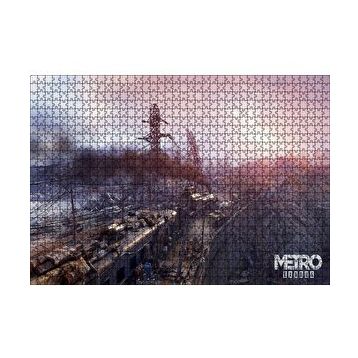 Cakapuzzle Metro Exodus Buharlı Tren ve Harabe Şehir 120 Parça Ahşap Puzzle