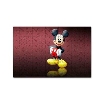 Cakapuzzle Mickey Mouse Çizgi Film Duvar 120 Parça Ahşap Puzzle