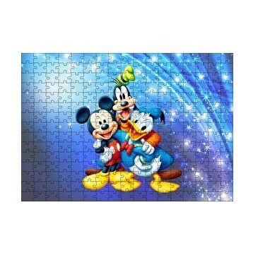 Cakapuzzle Mickey Mouse Donald Duck Ve Pluto 120 Parça Ahşap Puzzle