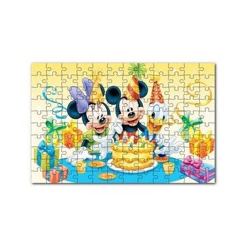 Cakapuzzle Mickey Mouse Ve Arkadaşları Doğum Günü 120 Parça Ahşap Puzzle