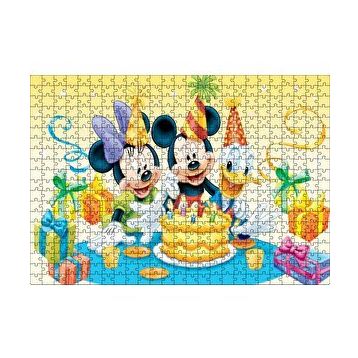 Cakapuzzle Mickey Mouse Ve Arkadaşları Doğum Günü 120 Parça Ahşap Puzzle