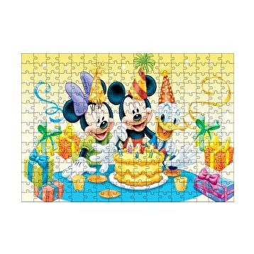 Cakapuzzle Mickey Mouse Ve Arkadaşları Doğum Günü 120 Parça Ahşap Puzzle