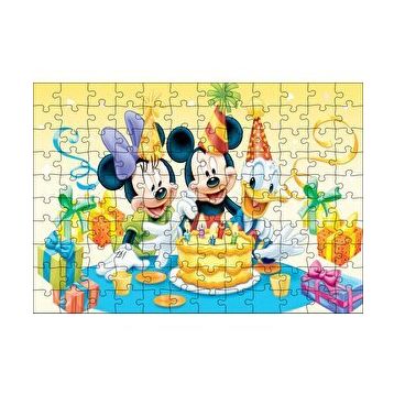 Cakapuzzle Mickey Mouse Ve Arkadaşları Doğum Günü 120 Parça Ahşap Puzzle