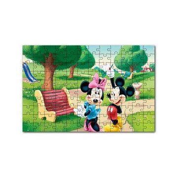 Cakapuzzle Mickey Mouse Ve Minnie Mouse Parkta 120 Parça Ahşap Puzzle