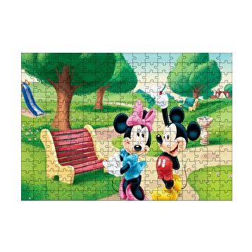 Cakapuzzle Mickey Mouse Ve Minnie Mouse Parkta 120 Parça Ahşap Puzzle