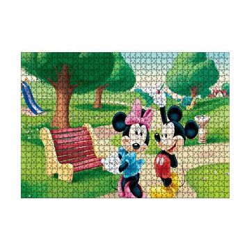 Cakapuzzle Mickey Mouse Ve Minnie Mouse Parkta 120 Parça Ahşap Puzzle