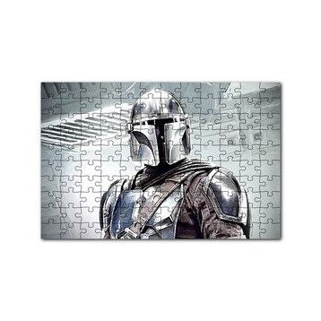 Cakapuzzle Miğferli ve Zırhlı Savaşçı Yakın Plan 120 Parça Ahşap Puzzle