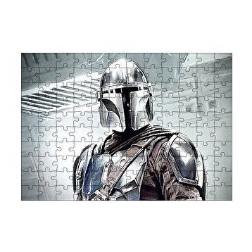 Cakapuzzle Miğferli ve Zırhlı Savaşçı Yakın Plan 120 Parça Ahşap Puzzle